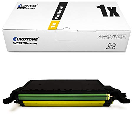 Eurotone Toner Cartridge Yellow kompatibel für Samsung CLP-620 ND NDK + CLP-670 N ND NDK NK + CLX 6220 6250 FX Premium Altenative Gelb XL