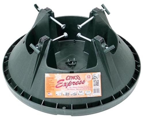 Cinco Plastic Black Christmas Tree Stand 12 ft. Maximum Tree Height
