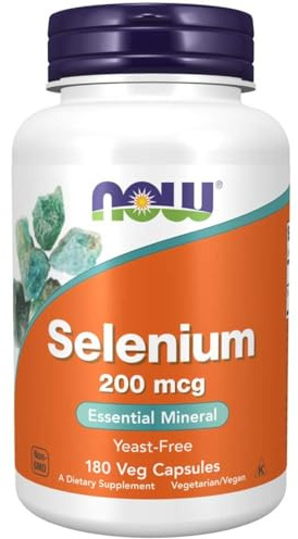 NOW Foods Selenium 200 mcg VCaps, 180 ct