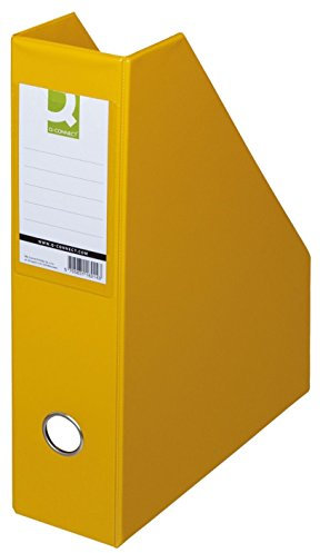 Q-Connect KF16214 Porte-revues A4 76 mm Jaune