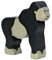 Gorilla Safari Holzfigur Holzspielzeug von Holztiger mit Palandi® Sticker