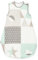roba Schlafsack 70 cm Happy Patch - Babyschlafsack für Neugeborene ganzjährig - aus atmungsaktiver Baumwolle für Sommer & Winter - Mint / Grau