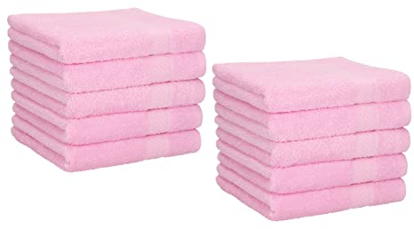 Betz 10 Stück Seiftücher Palermo 100% Baumwolle Größe 30x30 cm (rosé)