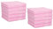 Betz 10 Stück Seiftücher Palermo 100% Baumwolle Größe 30x30 cm (rosé)