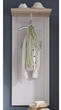 möbelando Garderobenpaneel Wandgarderobe Paneel Hängegarderobe Flurmöbel Barbara I