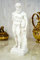 Kremers Schatzkiste Alabaster Figur Hercules Sohn des Zeus Skulptur 22 cm weiß Glück
