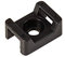 GTSE 100 Pack of Black Screw Mount Cable Tie Bases - Cable Ties up to 13mm Wide - 6mm (M6) Screw Hole - Saddle Mount Cable Tie Fixings…