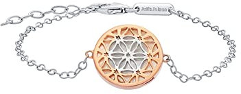 Julie Julsen JJBR0507.4 Damen Armband Lebensblume Bicolor Rose Perlmutt 19 cm
