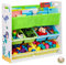 Relaxdays Kinderregal, 6 Boxen, 4 Stofffächer, Meerjungfrau Kindermotiv, Spielzeugregal HxBxT: 78 x 86 x 26,5 cm, bunt