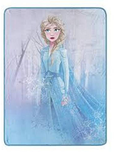 Elsa Die Eiskönigin 2 blaue Schneeflocken-Überwurf, Mikro-Raschel-Decke