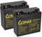 Set di 2 batterie 12 V 18 Ah compatibili UPC APC RBC7 RBC 7