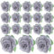 BESPORTBLE Papierrosen Silberhochzeit Gross Blumenkö Gross 50 Mini-Stoffband Rosenblütenk? für Hochzeitsdekorationen DIY (Grau) Krepprosen Silberhochzeit Dekoration Klein