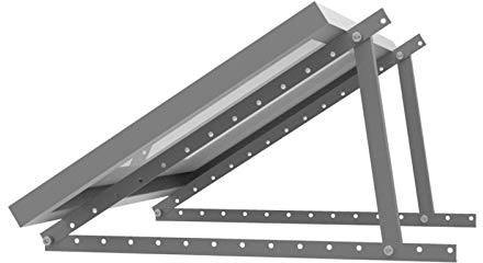 enjoy solar Dreiecke Aluminium verstellbare Halterung mit Neigungswinkel 20° -60° für Solarpanel Solarmodul, Modulbreite bis 680mm(inkl. Schrauben und Muttern)