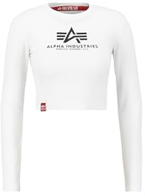 Alpha Industries Damen Basic Cropped Ls Wmn Kurzarm Shirt (1er Pack)