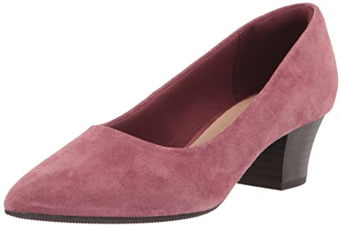 Clarks Teresa Step, Scarpe décolleté Donna, Dark Rose Suede, 37 EU