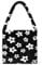 KALIDI Plüsch Handtasche mit Reißverschluss Niedlich Flauschige Crossbody Bag Damen Schultertasche für Uni Mädchen, Weiße Blumen