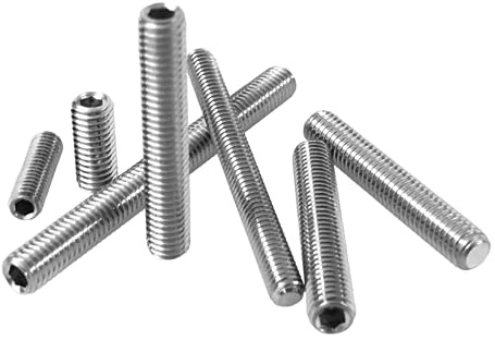Gewindestifte Madenschrauben DIN 913 ISO 4026 Edelstahl A2 V2A rostfrei | Innensechskant ISK, Kegelkuppe, M3/M4/M5/M6/M8/M10, EHK