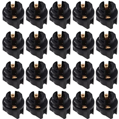 The Lord of the Tools 20pcs T5 Douilles à Verrouillage Torsadé Mini Douille d'ampoule à Coin Douille de Base d'ampoule pour T5 17 18 27 37 57 58 70 73 74 79 85 86 206 207 286 306 2721