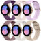 Wanme 6 Stück Armband für Samsung Galaxy Watch 7/6/5/Watch 4 Armband, Silikon Ersatzarmband für Samsung Watch 6/4 Classic/5 Pro/FE für Damen und Herren