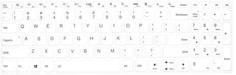 MMDW Silicone Keyboard Cover for Lenovo 2023 IdeaPad Flex 5 15.6,Yoga 7 7i 15.6 16,Yoga Slim 7 15.6,IdeaPad Slim 7 15.6,IdeaPad 3i 15,Ideapad 3, 5 15.6 17.3,ThinkBook 15 15p G2 G3 G4(White)