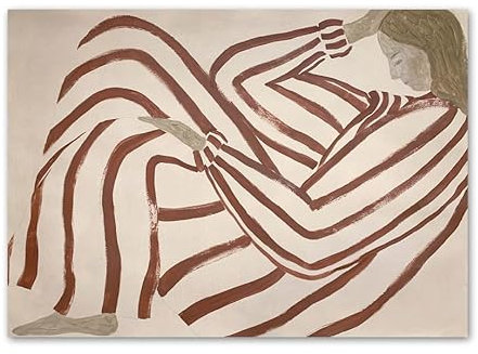 GUYFAM Abstrakte Sofia Lind Pyjama Mädchen Poster und Drucke Sofia Lind Leinwand Wandkunst Sofia Lind Gemälde Sofia Lind Bild für Home Decor 50x70cm Kein Rahmen