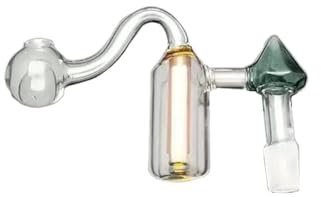 Glas-Ölbrenner Bong Raucherpfeife Bowl Pfeifen 10MM Male Glas Joint Adpter mit bunten Innenrohr Filter