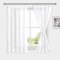 DWCN White Sheer Curtains with Tiebacks Net Curtains for Windows 54 Drop Transparent Curtains Voile Rod Pocket Pencil Pleat Curtain for Living Room, 2 Panels, W46 x L54 Inch