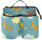 Retro Planes Blue Cup Holder Luggage Convenient Travel Holder Free Hand Hold Two Coffee Mugs for World Travelers