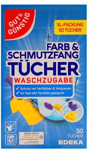 Gut & Günstig Farb und Schmutzfang Tücher, 5er Pack (5 x 50 Tücher)