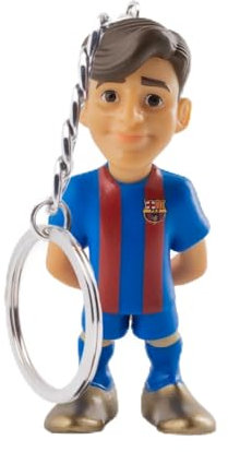 MINIX - Llavero de Gavi, Jugador del FC Barcelona | Figurita del Jugador del FCB: Gavi | Ideal para Tartas, Fanáticos del Barça o Coleccionistas | de 7 cm
