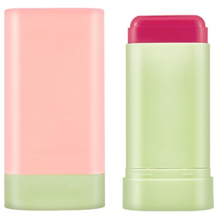 LEEQBCR 1 Stück Multi-Purpose Soft Cream Blush Face Makeup, Cream Blush für Wangen, Lightweight Cream Blush Stick Blush, Multi-Purpose Contouring Stick für Augen und Gesicht