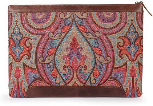 Londo Genuine Leather Laptop Sleeve - Stylish Protection for MacBook M1 M2 M3 Pro Max (Brown, 13 Inches)