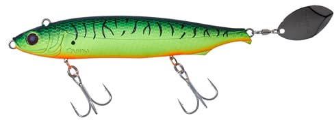 GUNKI Tail Spinner Drag Spin 130 S – 13 cm – 32,4 g – Matte Fire Tiger – sinkend – 74418