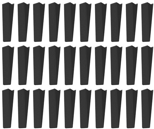 30 Pcs Fence Panel Plastic Wedges That Fence Panel Clips to Stop rattling and Banging,Levelling Fence Panel Noise Stoppers Tile Leveling Wedges for Secure and Quiet Fences