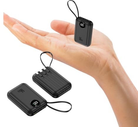 Power Bank Travel Essentials Portable Charger with Fast, Safe Charging and Universal Compatibility, Fast Charging Power Bank with USB C, A Power Bank for iPhone, Samsung (L 10)