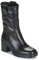 Unisa Damen Stiefeletten Schwarz Leder 40
