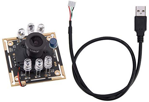 Mavaol USB-Kamera 1280 x 720, Gesichtserkennung, IR-Nachtsicht, Plug-and-Play für PC, Windows, Android, Linux, Sicherheitsüberwachung, Videoanrufe