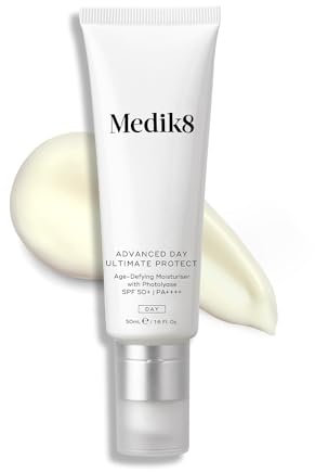 Medik8 Advance Day Ultimate Protect - LSF 50+ Anti-Aging-Feuchtigkeitscreme mit Lichtschutzfaktor LSF 50+ PA++++ - Feuchtigkeitsspendender & nicht fettender UV-Schutz - 50ml