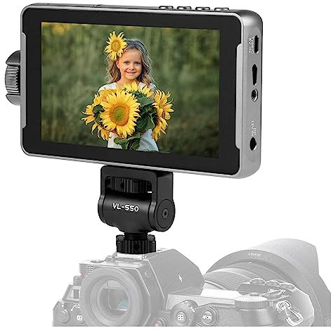 Monitor di campo, DC-550 Monitor da studio portatile da 5,5 pollici 4K con videocamera Touch Screen Field 3D LUT Director Monitor 1920x1080(Non-touch screen)