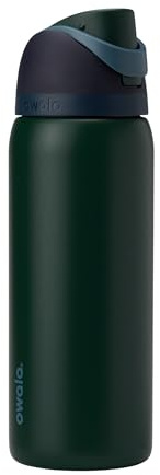 Owala FreeSip Insulated Stainless Steel Water Bottle with Straw, BPA-Free Sports Water Bottle, Great for Travel, 32 Oz, Lost Signal