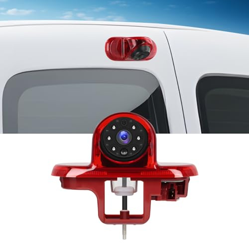720P HD Rückfahrkamera für Renault Trafic 2001-2014/Opel Combo 2001-2011/ Opel Vivaro 2001-2014, 140° Weitwinkel, IP67 wasserdicht, Nachtsicht mit Infrarotlichtern