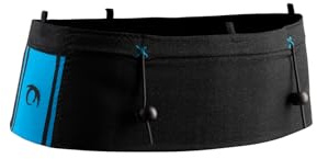LURBEL Loop Two, Trail-Gürtel, Trailgürtel, Stangenhalter, optimale Passform, Unisex (Schwarz/Türkis, 3)
