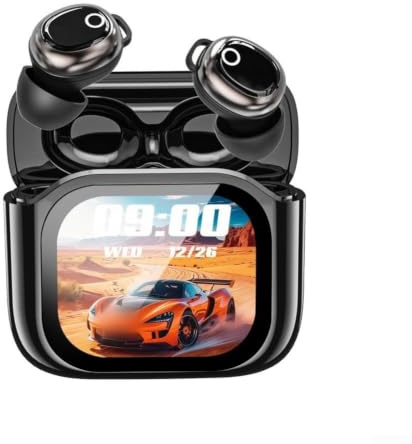 AI Earbuds Wireless 4-5H Playtime 144 Support AI Earbuds Wireless(AI Black) | Zwei-Wege-KI-Übersetzung, 144 Sprachen, nahtlose Reisekommunikation, ergonomische Passform, schwarze Farbe