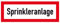 Betriebsausstattung24® Hinweisschild für den Brandschutz Sprinkleranlage, selbstkl. Folie,29,70x10,50cm
