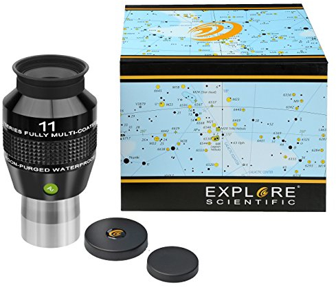 Explore Scientific 82° AR Okular mit hochwertiger Mehrschichtvergütung, wasserdicht mit Schutzgas gefüllt, 11mm (1.25)
