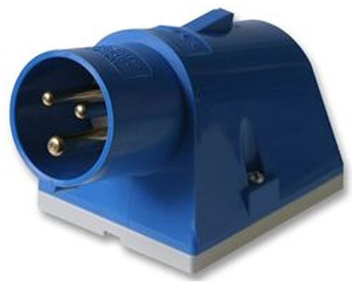 kenable Caravan Site Power Surface Mount PLUG 240V 16A Blue IP44