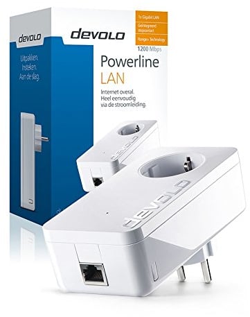 Devolo dLAN 1200+ 1200 Mbit/s Ethernet/LAN weiß 1 Netzwerkadapter CPL – Netzwerkadapter CPL (1200 Mbit/s, IEEE 802.1p, IEEE 802.3, IEEE 802.3 ab, IEEE 802.3 AZ, IEEE 802.3u, IEEE 802.3 x, Typ F, Gigabit Ethernet, 10,100,1000 Mbit/s, 1024-QAM, 256-QAM, 4096-QAM, 64-QAM, BPSK, OFDM, QPSK).