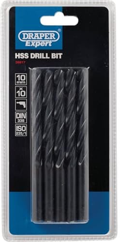 Draper 38817 H29MC Expert HSS Drill Bit, 10.0mm Ø, Pack of 10 , Blue