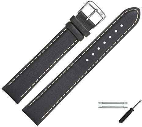 MARBURGER Uhrenarmband 22mm Leder XL - Werkzeug Montage Set 80222