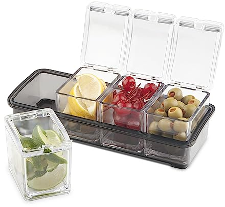 Final Touch 5 Piece Garnish Bar Caddy (FTA2000)